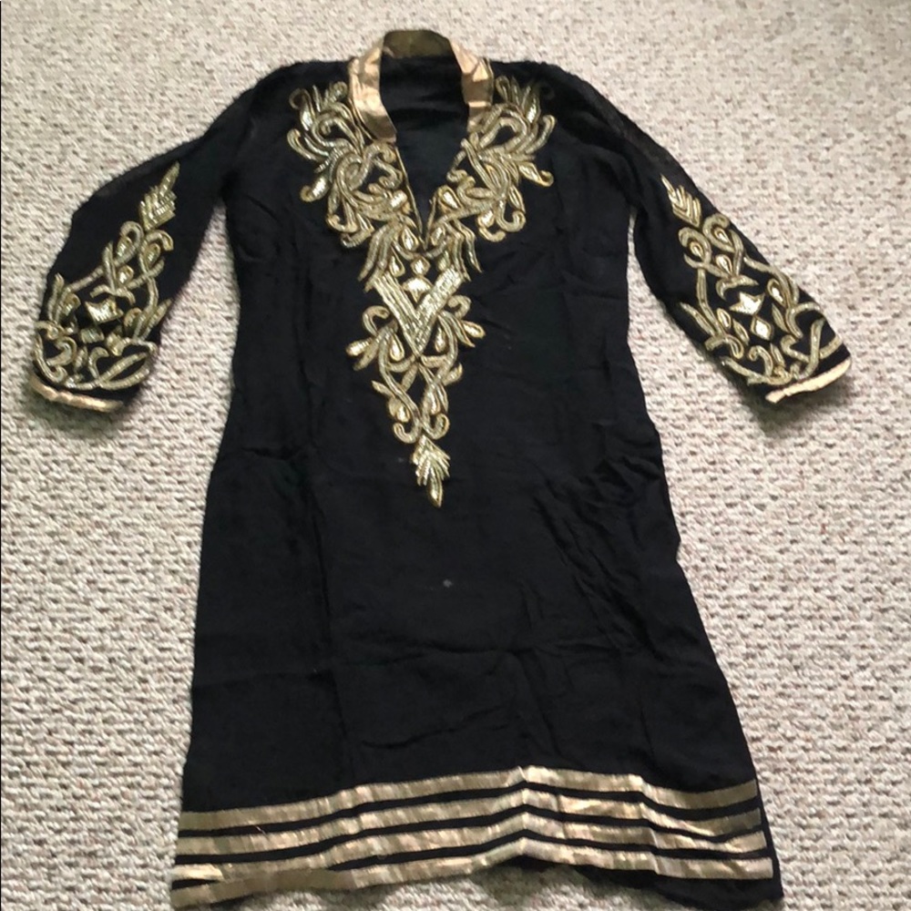 Indian pajami suit in black color